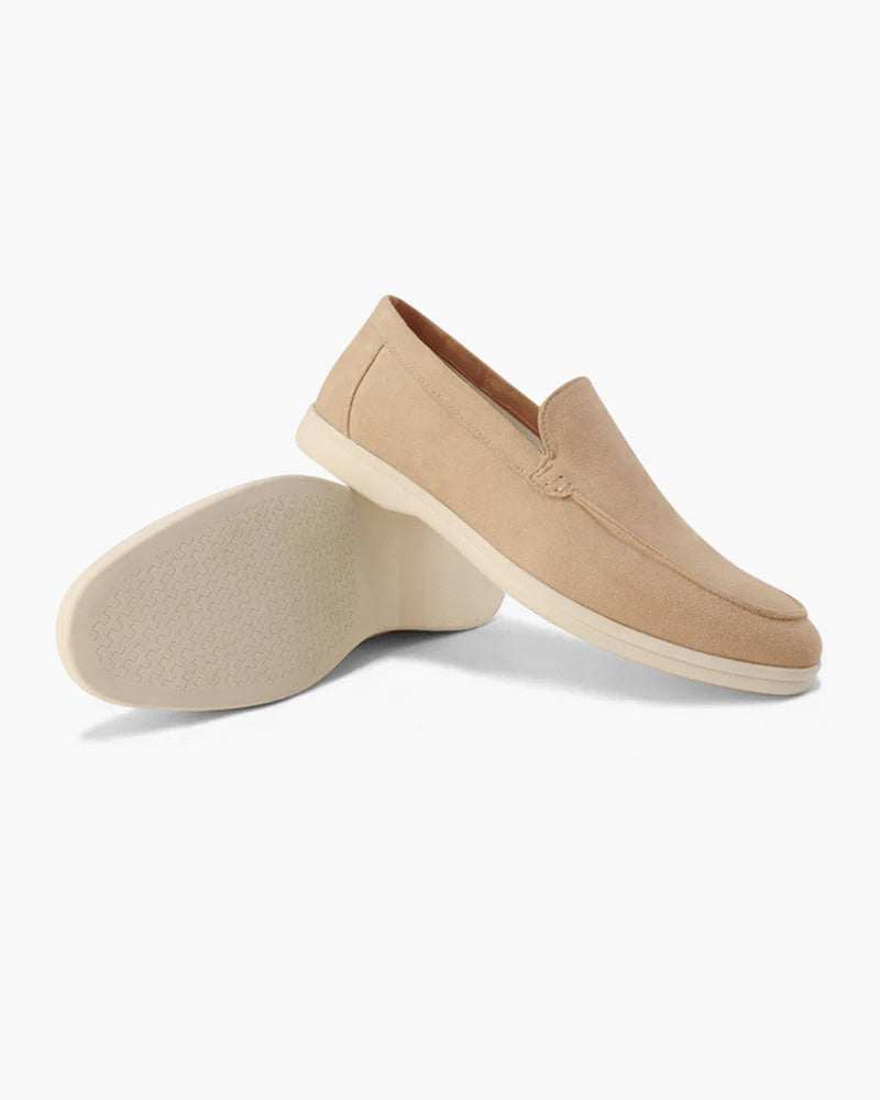 Mocassini in camoscio stile "Old Money"