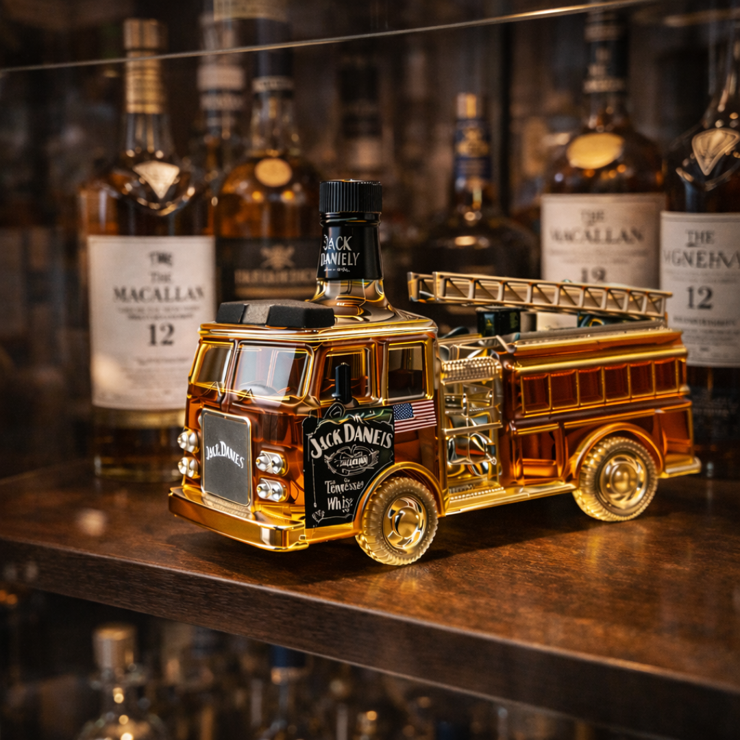 Jack Daniel's Firefighter Edition Whiskey Bottle