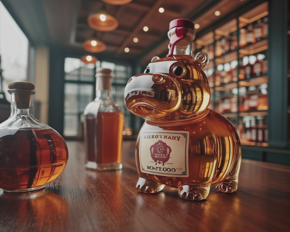 Decanter per Whisky - Edizione Ippopotamo