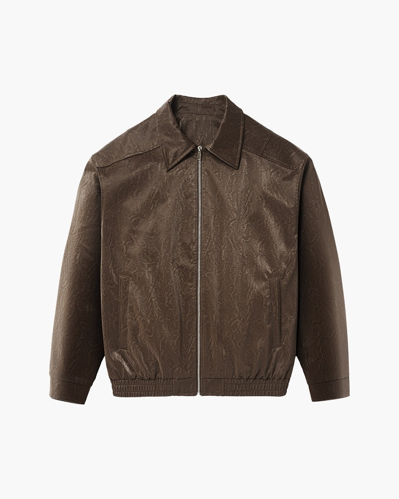 Giacca zip minimalista